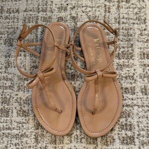 Kate Spade pale pink patent leather sandal